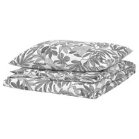 宜家 BROKDRACENA 布洛拉塞纳 被套枕套四件套 150x200cm 白色/黑色