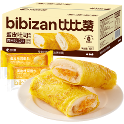 比比赞 肉松沙拉味 蛋皮吐司面包