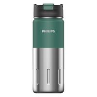 PHILIPS 飞利浦 保温杯316不锈钢出行户外运动水杯便携随身杯大容量情侣保温水杯子500ml AWP2656GN绿色