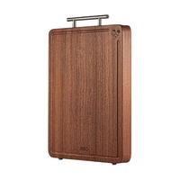 爱仕达（ASD）砧板 家用乌檀整木双面99%抗菌实木切菜板加大加厚防霉耐砍剁案板 绝轮系列【38*26*2.5cm】 长方形