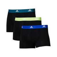 ADIDAS/阿迪达斯男士速干舒适弹力棉质防摩擦结构平角内裤3条装 黑&墨绿/ S
