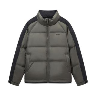 2024冬季GXG侧边撞色拼接羽绒服男潮流面包服保暖通勤外套