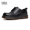 Mr.A 男鞋2023黑色真皮工装马丁靴低帮百搭英伦大头休闲皮鞋潮鞋子