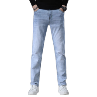 真维斯 牛仔裤男季棉弹时尚男裤直筒裤29 E-JS-12-159046蓝色薄款 29码（2.2尺）