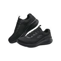 斯凯奇Skecherss男子轻量舒适跑步鞋透气休闲运动鞋232599 全黑色/BBK 42