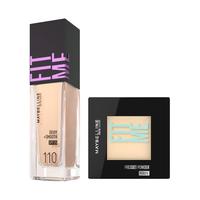 美宝莲 纽约FIT ME粉底液粉饼控油遮瑕防晒持久不脱妆