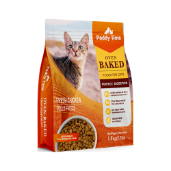 Paddy Time 猫粮1.5kg鲜肉低温烘焙粮 全价无谷全期猫干粮成幼猫咪主食0淀粉