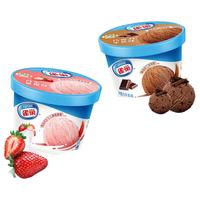 雀巢【6杯】家庭装杯装0.5L冰淇淋花生牛轧香草香芋草莓巧克力雪糕 草莓味3杯+巧克力3杯