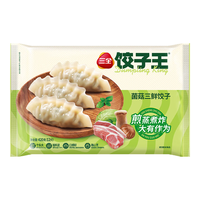 三全 素水饺 韭菜鸡蛋馅 450g*4袋