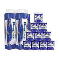 Kleenex 舒洁 纯白卷纸3层210节10粒 柔韧纯白