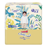 大王（GOO.N）【品牌直供 安心品质】光羽致本之源拉拉裤系列宝宝小短裤 纸尿裤XL24片（12-17kg）