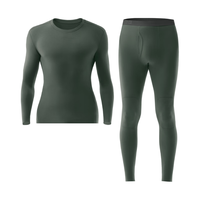 蕉内热皮503+++保暖套装抗菌打底内衣加厚秋衣秋裤内搭 【男士】墨绿 M