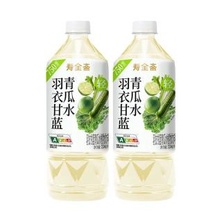 寿全斋 饮料尝鲜 玉米须红豆薏米水羽衣甘蓝青瓜水菊花茶饮料750ml*2瓶 羽衣甘蓝青瓜水750ml*2瓶