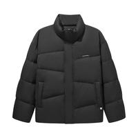 2024冬季GXG竖条肌理感面包服男休闲通勤羽绒服保暖外套