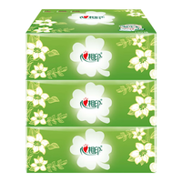 心相印抽纸餐巾纸面巾纸卫生纸柔韧亲肤3层100抽家用纸巾实惠装 3层 100抽*3包