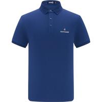 Navigare意大利小帆船蓝色凉感Polo衫男短袖夏季翻领T恤