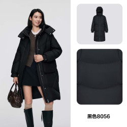 波司登 2024冬季时尚大口袋长款加厚保暖羽绒服女