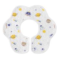 贝肽斯口水巾婴儿口水围兜新生宝宝纯棉防吐奶柔软透气围嘴巾 果味闪闪(花瓣款 5条装)   通用