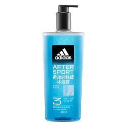 adidas 男士沐浴露洗发洁颜三合一 运动后舒缓600ml 清爽持久留香沐浴液