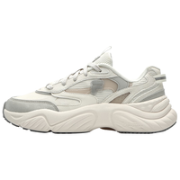 斐乐（FILA） FUSION潮牌CONCH II女鞋复古潮鞋2023冬款海螺鞋跑步鞋 香雪白/南极灰-WA 37.5