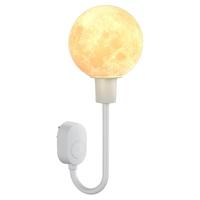 月球床头台灯语音小夜灯卧室睡眠灯声控智能感应灯插电氛围插座灯