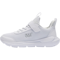 361° 儿童运动鞋男女童(3-12岁)防撞鞋头密网休闲跑鞋 白 38 