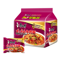 康师傅 麻辣牛肉 方便面 85g×5袋 包装 425g