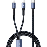 PISEN/品胜 PD60W Type-C数据线 Type-C,Lightning 尼龙织 Type-C 黑 60W 3A