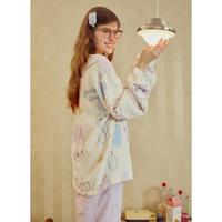 果壳 【疯狂动物城系列】珊瑚绒睡衣女秋冬厚款满印高品质可外穿套装