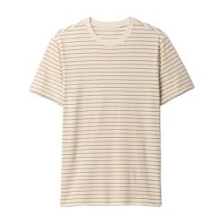 Gap 713826 纯棉条纹圆领短袖T恤 男款