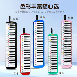 NKKIO 尼康口风琴37键初中生小儿童成人专业吹管乐器  黑色37键