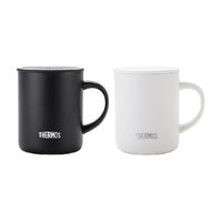 膳魔师（THERMOS）咖啡杯牛奶杯不锈钢茶杯男女高颜值生日礼物简约水杯带盖