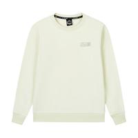 361度运动卫衣女套头加绒保暖卫衣常规舒适上衣 奶糖白 XL