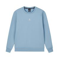 361°运动卫衣女2025秋季套头衫上衣休闲圆领加绒女士长袖休闲服 豆灰蓝 L