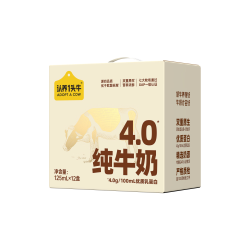 认养一头牛 高钙 全脂纯牛奶125ml 12盒