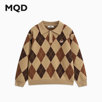 马骑顿（MQD）男童POLO领毛衣冬款简约文艺针织衫
