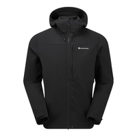 MONTANE 盟泰恩 TENACITY XT 软壳外套男连帽防风山地户外通勤运动 BLACK 黑色 S