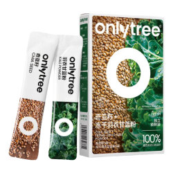 onlytree 纯冻干羽衣甘蓝粉奇亚籽膳食纤维蔬菜粉冲饮代餐粉1盒20袋共80g 羽衣甘蓝粉+奇亚籽共80g