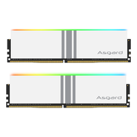阿斯加特 32GB(16GBx2) DDR4 3600 台式机内存条 女武神·瓦尔基里 RGB灯条 精选颗粒 CL18极地白