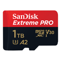 闪迪 1TB TF（MicroSD）内存卡 A2 4K V30 U3 C10 至尊超极速移动存储卡 读速200MB/s 写速140MB/s