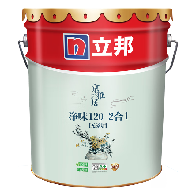 立邦 京雅居净味120 乳胶漆 18L 面漆 可调色 防霉抗碱
