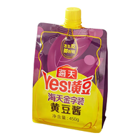 海天海天Yes金字装黄豆酱450g袋装豆瓣酱炒菜拌饭拌面酱大葱蘸酱调味 海天金字装黄豆酱450g*1袋