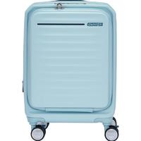 美旅24年大容量前开口3.0胖胖箱女19寸可扩展行李箱轻便旅行箱HJ3 泡沫蓝 25英寸