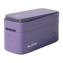 得力 纽赛Q3 家用便携式热敏标签打印机 300DPI 藤紫色