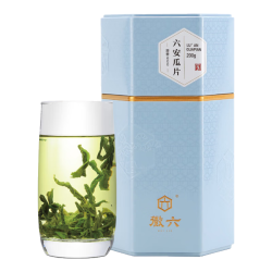 徽六 绿茶  600六安瓜片 一级 雨前 罐装 200g