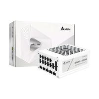 台达（DELTA）SGM1300W白色 单路12V白金全模全电压台式机电脑电源 ATX3.0/PCIE5.0/压纹线/支持4090显卡