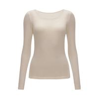 蕉内（Bananain）【刘浩存同款】热皮301+保暖内衣女士打底衫芭蕾领美体肌底衣内搭 【刘浩存同款|芭蕾领】燕麦奶 L