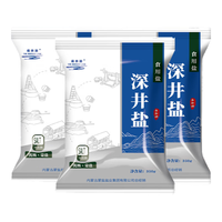 母亲湖 THE MOTHER LAKE不加碘盐350g食用盐调味品天然深井矿盐家用食盐无碘盐 350g*5袋