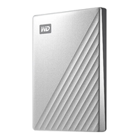 Western Digital 西部数据 My Passport Ultra系列 精英款 2.5英寸 Type-C便携移动机械硬盘 2TB USB3.0 银色