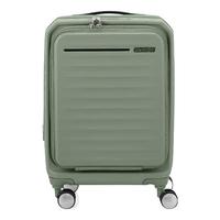 美旅轻便旅行箱胖胖箱拉杆箱 前开盖大容量行李箱 长途短途差旅 HJ3 森林绿 19英寸